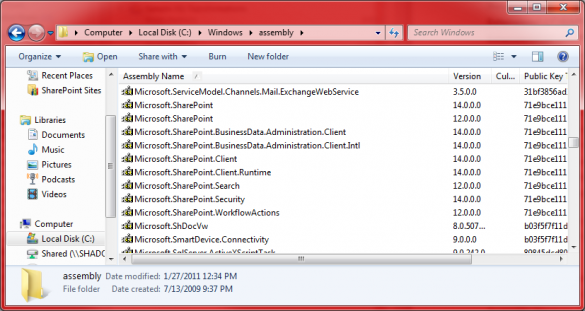 Global Assembly Cache Global Assembly Cache