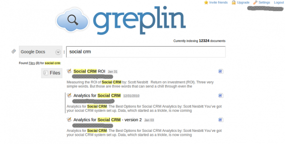 The results of a search The results of a search