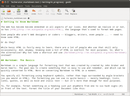 Markdown example Markdown example