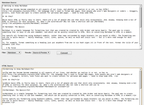 Markdown on the Web Markdown on the Web