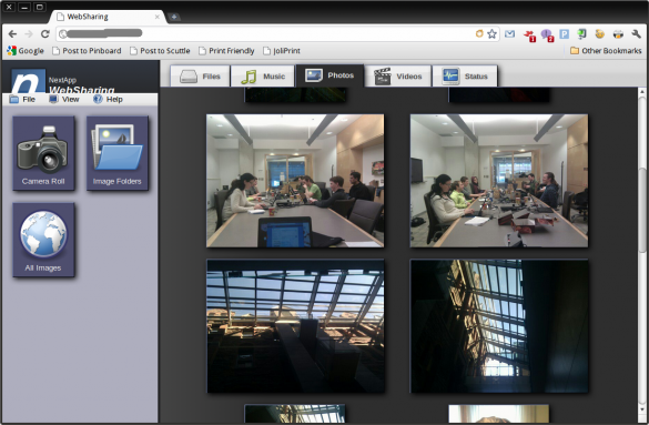 WebSharing view media WebSharing view media