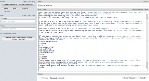 Editing HTML Editing HTML