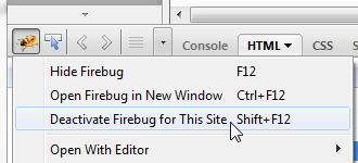 firebug-disable-site
