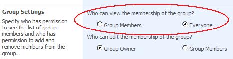 Group Settings Group Settings