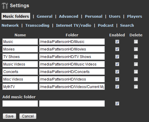 subsonic-music-shares