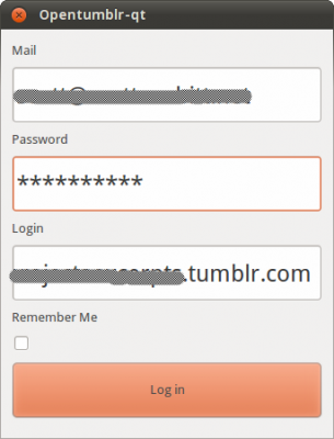 Login window Login window