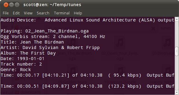 Playing an Ogg Vorbis file Playing an Ogg Vorbis file