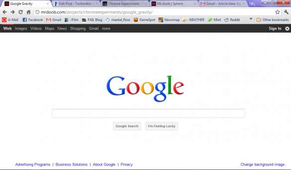 google gravity
