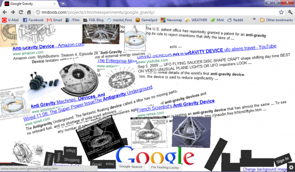 google gravity search 2