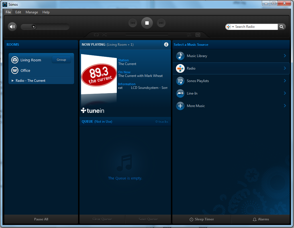sonos grouped rooms