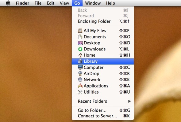 Screen1 Navigating to the Library Folder