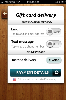 Delivery options