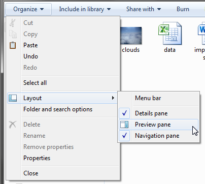 preview-pane-organize