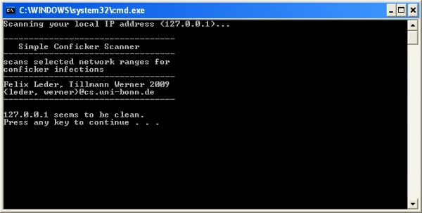 Conficker Scanner Conficker Scanner
