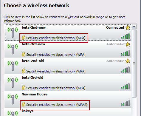 xp-wireless-security2 Wireless Security in Windows XP (WPA and WPA2 highlighted)